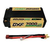 Lipo Batterie 2S 7.6V SHORTY 7000mAh 140C Gold-NGP 5mm avec cordon DEAN
