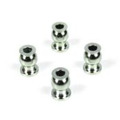 Pivot Balls (6.8mm, camber, strng links, steel, centered, 4pcs) TEKNO-RC