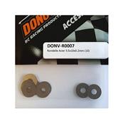 Rondelles acier 3.5x10x0.2mm (10) DONUTS RACING