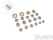 Kit complet de roulements étanches pour Sworkz S12-2 (20pcs) T-WORK'S