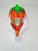 CARROSSERIE EB48 2.0 BLANC/ORANGE FLUO/VERT FLUO PEINTE POUR EBB48 2.0 - 2.1 TEKNO-RC