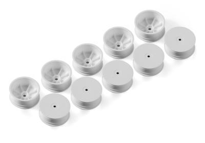 Lot de Jantes avant 4x4 Aerodisk hard hex. 12mm blanche (10) XRAY