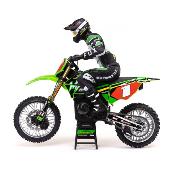 Moto RC 1/4 - Promoto-MX Pro-Circuit - VERTE - RTR AVEC accu et Chargeur LOSI