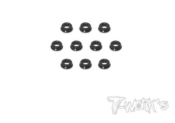 Rondelles Coniques Alu Noires 3mm (10) T-WORK'S