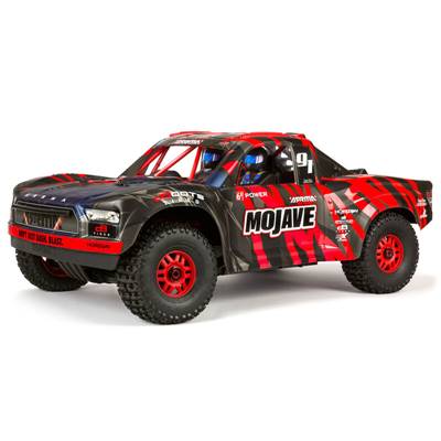 MOJAVE 1/7e 6S V2 4WD BLX Desert Truck with Spektrum Firma RTR, Red/Black ARRMA RACING