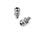 Rotules 5.4mm + filetage de 4mm - NICKEL (2) - XRAY