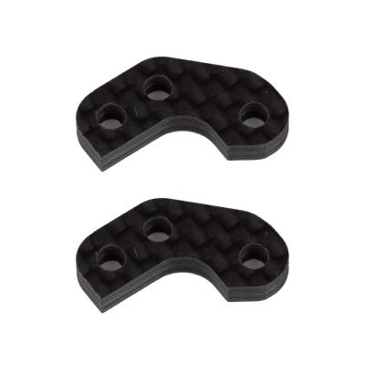 Caster Block Link Mount Set, -2mm, carbon fiber B7/B7D TEAM-ASSOCIATED