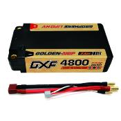 Lipo Batterie 2S 7.6V 4800mAh 140C Gold-NGP 5mm avec cordon DEAN DXF-POWER