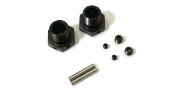 Hexagones de roues étroits gun metal MP10/Neo (2) KYOSHO
