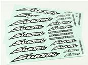 Planche stickers logo speed Blanc (2) SWORKZ