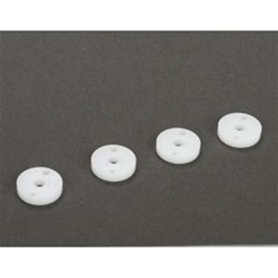 Pistons d'amortisseurs usinés CNC (diamètre 12mm, 1.6 x 2 trous) (4) LOSI