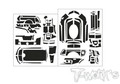 Stickers 3D Carbone pour Sanwa MT-R (la planche) T-WORK'S
