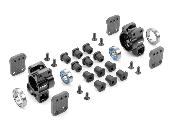 Kit de fusées arrière alu XB8/XT8 XRAY 