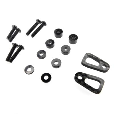 Set de fixation d'accu Carbone pour Associated B84 RUDDOG