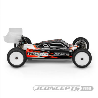 Carrosserie non-peinte S2 pour Schumacher CAT L1 Evo avec aileron "Turf" J-CONCEPTS