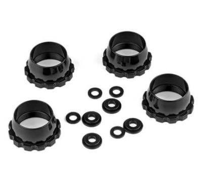 Bagues de réglages d'amortisseurs et guides (pour ressorts de 16mm, amortisseurs de 13mm) TEKNO-RC