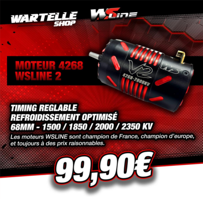 Moteurs Brushless WSline 1/8e & 1/10e