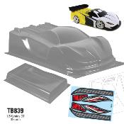 Carrosserie 1/8 GENIUS GT8 325mm (non-peinte) TEAM-C