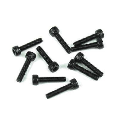 Vis têtes cylindriques M3x10mm noires (10) TEKNO-RC