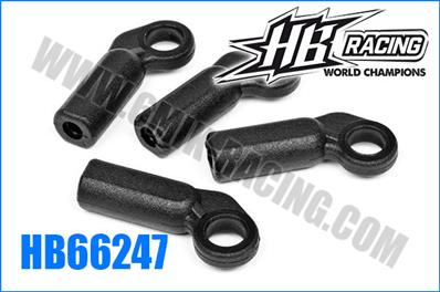 Chappes de direction décalées 6.8mm (4) HB RACING