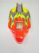 CARROSSERIE S15 ROUGE FLUO/JAUNE FLUO/GRIS PEINTE  pour TEKNO NB48/EB48 2.X - J-CONCEPTS
