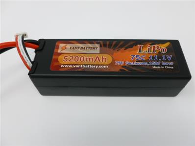 Accu Lipo 5200 75c 3S 11.1v (prise dean intégrée) VANT