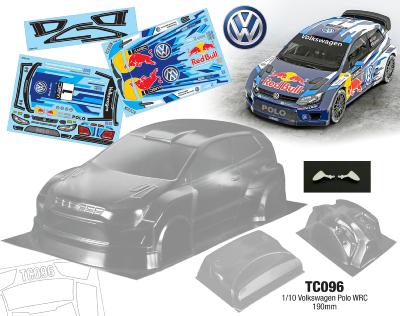 1/10 Volkswagen Polo WRC 190mm (non peinte) TEAM C