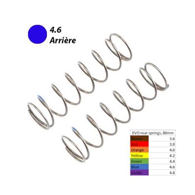 Ressorts 16mm arrières EVO 4.6 bleus (2) 8B 4.0 LOSI