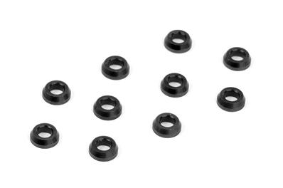 Rondelles coniques aluminiums noires (10) XB4 X-RAY