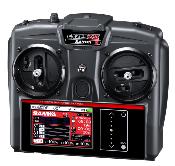 Radio Exzes Z3 récepteur RX493i et LIPO TX installé SANWA