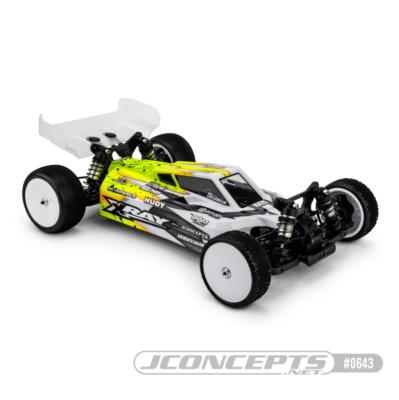 Carrosserie non-peinte S2 pour XRAY XB4 2024 + aileron J-CONCEPTS