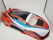 Carrosserie peinte et décorée Seven65 1/7eme avec aileron BITTYDESIGN
