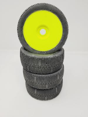 PNEUS PIXEL GOMME N35 MONTÉS SUR JANTES JAUNES (4) - 5% D'USURES GRP