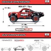 MOJAVE GROM 4x4 SMART Small Scale Desert Truck (bleu/Blanc) ARRMA