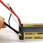 Lipo Batterie 2S 7.6V 4800mAh 140C Gold-NGP 5mm avec cordon DEAN DXF-POWER