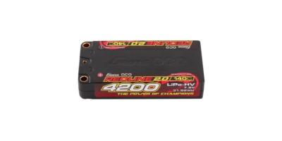 Accu lipo Red Line Shorty 2S HV 7.6V 140C 4200 5mm GENS ACE