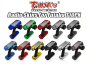 Stickers 3D carbone pour radio Futaba T10PX (noir) T-WORK'S