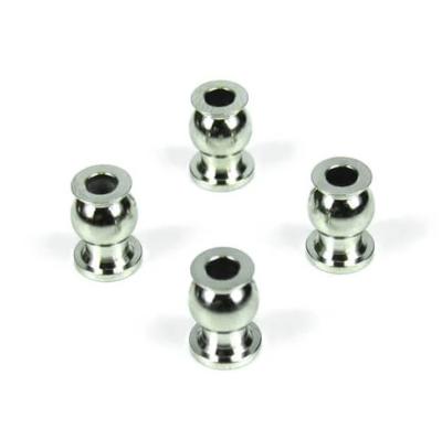 Pivot Balls (6.8mm, camber, strng links, steel, centered, 4pcs) TEKNO-RC