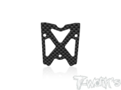 Plaque de renfort d'aileron carbone ajourée V2 pour MUGEN MBX8R T-WORK'S