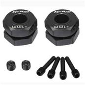 Hexagones de roues +1mm & visserie (2) HOBAO RACING