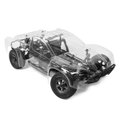 Hyper 8 Short Course 1/8 80% ARR - Roller Chassis (Clear Body) HOBAO RACING