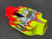 Carrosserie "MYSTRAL" Rouge Fluo/Gun Métal/Jaune Universel WS-LINE