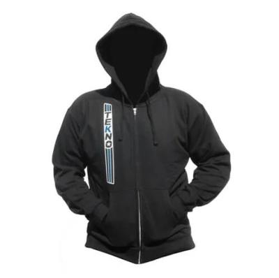 Sweat à Capuche Zippé "HOODIE" NOIR logo verticale TEKNO-RC