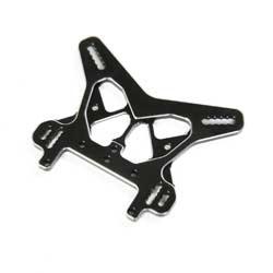 Support d'amortisseur arrière noir aluminium 8X/8XE LOSI