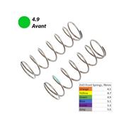 Ressorts 16mm avants EVO 4.9 verts (2) 8B 4.0 LOSI