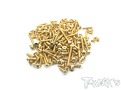 Kit complet de vis acier nitride doré pour Tekno EB 48 2.0 (138pcs) T-WORK'S