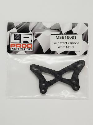 Tour avant carbone 4mm pour Mugen MSB1 LR PROD