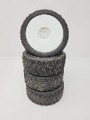 PNEUS DAGGERS EVO GOMME M3 MONTÉS SUR JANTES BLANCHES (4) - 20% D'USURES VP-PRO