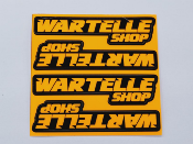 Stickers Wartelle Shop 75x75 (différentes couleurs) WS-LINE