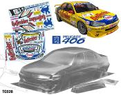 1/10 Carrosserie PEUGEOT 406 BTCC  190mm (non peinte) TEAM C